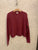 Long Sleeved Round Neck Buttoned Ball Cardigan
