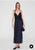 Judy Dress Navy/Black Lace