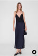 Judy Dress Navy/Black Lace