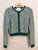 Boucle Cardigan Ivy Green / Ivory Stripe