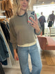 Softest Fleece Cropped Pullover Thyme