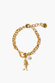 BGZ-6436 Fish Charm Bracelet Gold