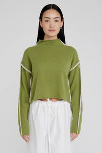 Annie Cashmere Sweater in Green