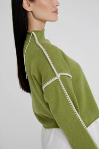 Annie Cashmere Sweater in Green