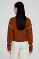 Annie Cashmere Sweater in Saddle Brown