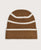 Ronan Stitch Stripe Beanie Golden Bronze
