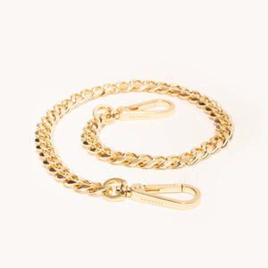Metal Chain Shoulder Strap Gold