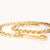 Metal Chain Shoulder Strap Gold