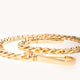 Metal Chain Shoulder Strap Gold