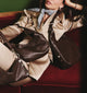 Tom Zip Medium Espresso Pebble Silver