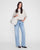 Miles Sweatshirt Washed White Leopard