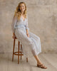 Aerin L/S Boho Dress Blue Floral
