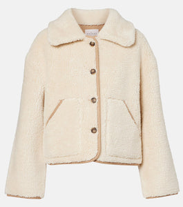 Amara Reversible Sand Sherpa Jacket