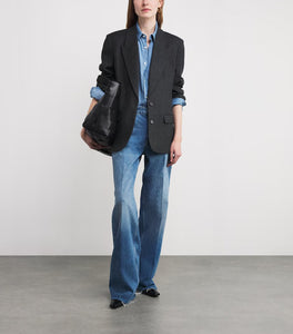 Ross Single Breasted Blazer Dark Heather Grey