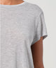 Adine Shrunken Tee in Grey Heather