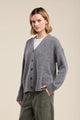 Lea Long Sleeve Cardigan Medium Heather Grey