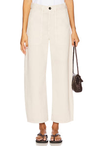 Ayla Cargo Crop Pale Stone
