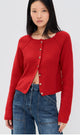 Sydney Shrunken Cardigan in Atlas Red