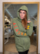 Retro Blush Hoodie Vintage Olive *Size Up One