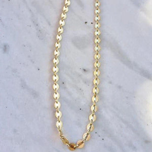 Gold Mini Disc Necklace