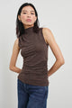 Christen Top in Heather Brown