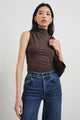 Christen Top in Heather Brown