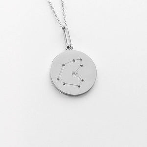 Constellation Charm Necklace Silver Capricorn