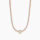 Celine Pave Bead Charm on Coco Sand Silk Cord Necklace