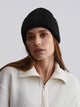 Cresta Rib Beanie in Black