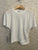 Supima Slub Jersey Side Ruched Dolman White