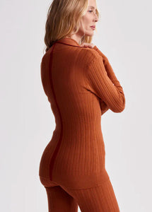 Walt Roll Neck Knit Roasted Pecan