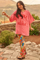 Marina Piccola Oversized Biker Tee - Cosmos Pink