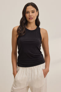 Greer Tank Tee Black