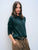 Cashmere Waffle Sweatshirt Juniper Green