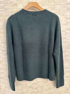 Cashmere Waffle Sweatshirt Juniper Green