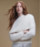 Penny Feather Yarn L/S Crew Top Milk