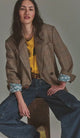 Shiloh Blazer Brown Combo