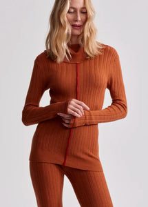 Walt Roll Neck Knit Roasted Pecan