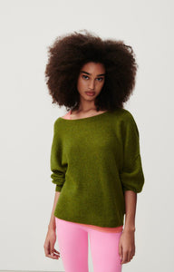 Damsville Boatneck Sweater in Marais Chine