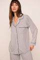 Gisele Printed Long PJ Geo-Sphere Gray