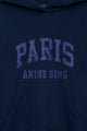 Debbie Shrunken Hoodie Paris Washed Navy