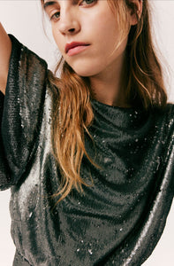 Manuka Sequin Dress Gunmetal