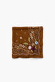 Embroidered Floral Bandana Scarf Hide