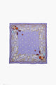 Embroidered Floral Bandana Scarf Lavender