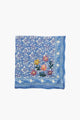 Embroidered Floral Bandana Porcelain Blue