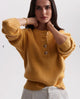 Vera Button Neck Sweater Rattan