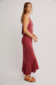 Alix Halter Midi in Red Pearl