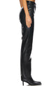 90's Pinch Waist Long in Leather Detox (Black)