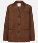 Salie Faux Suede Brown Jacket
