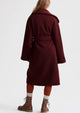 Vermont Sherpa Wrap Coat Red Chocolate